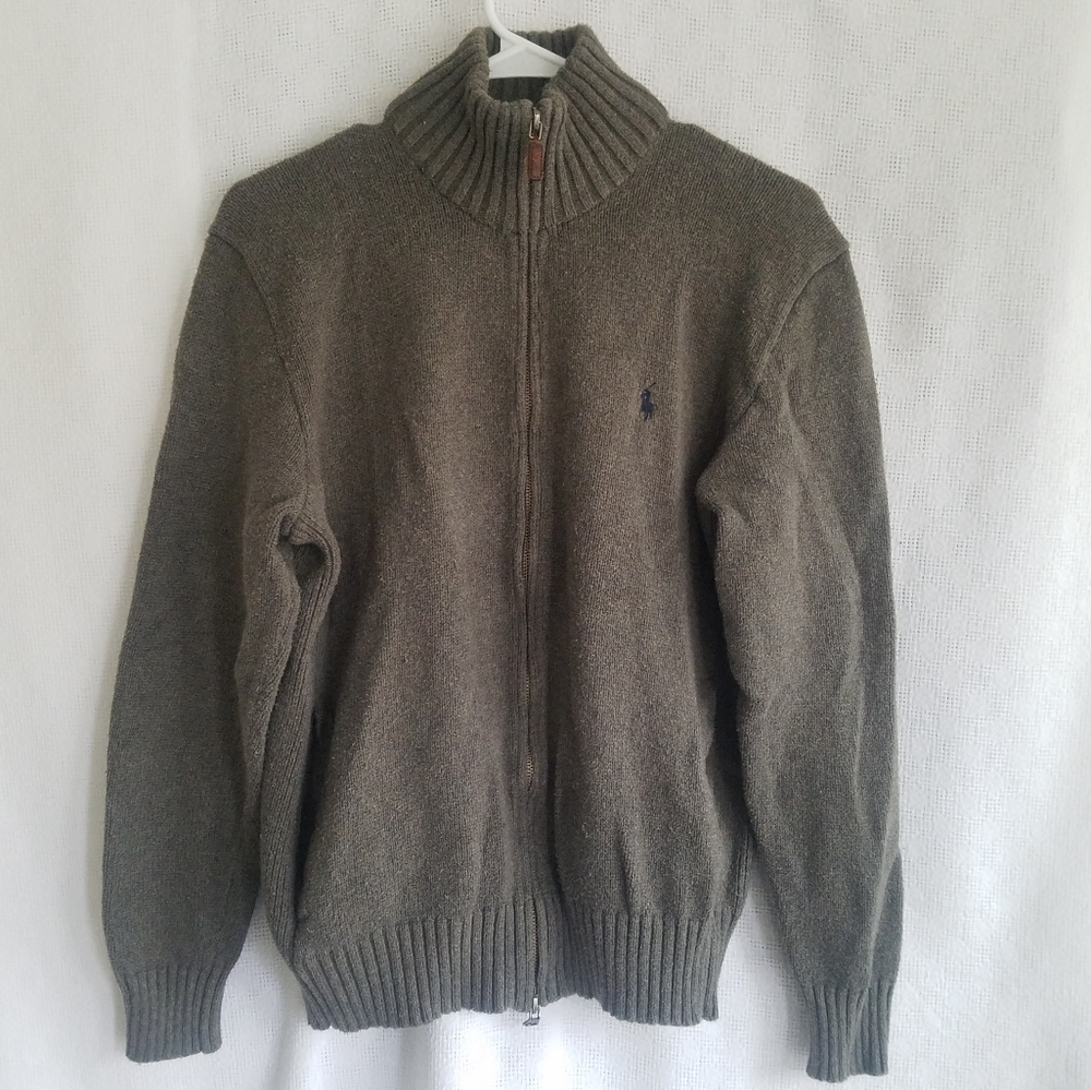 Polo Ralph Lauren Sweater Full Zipper Cotton Small